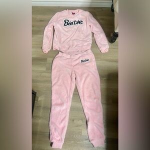 womens barbie furry fuzzy pajamas